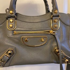 Balenciaga City Classic Metallic Edge Bag Leather Mini